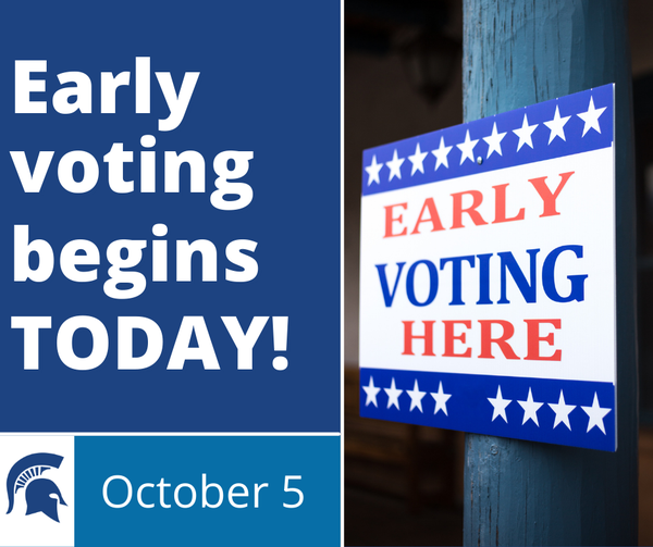 Early voting begins today! October 5th