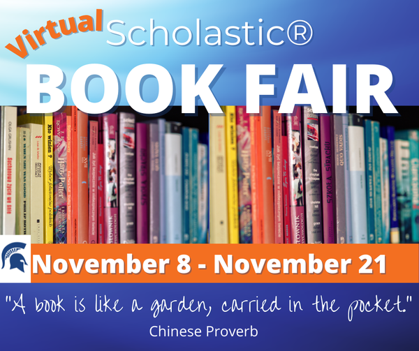 Virtual Scholastic  Book Fair 11/8 -11/21