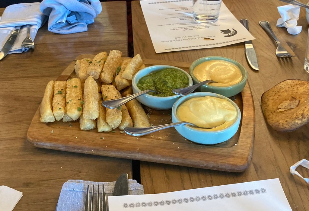 Breadsticks and sauces