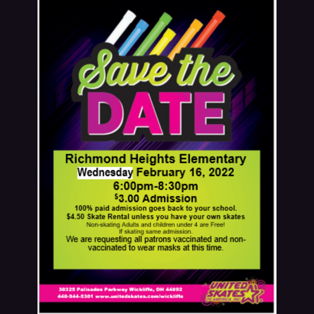 Save the Date graphic for Richmond Heights Elementary